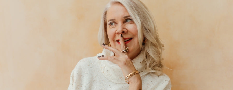Mature woman with healthy skin