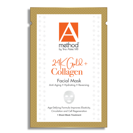 24K Gold + Collagen Facial Mask (single)