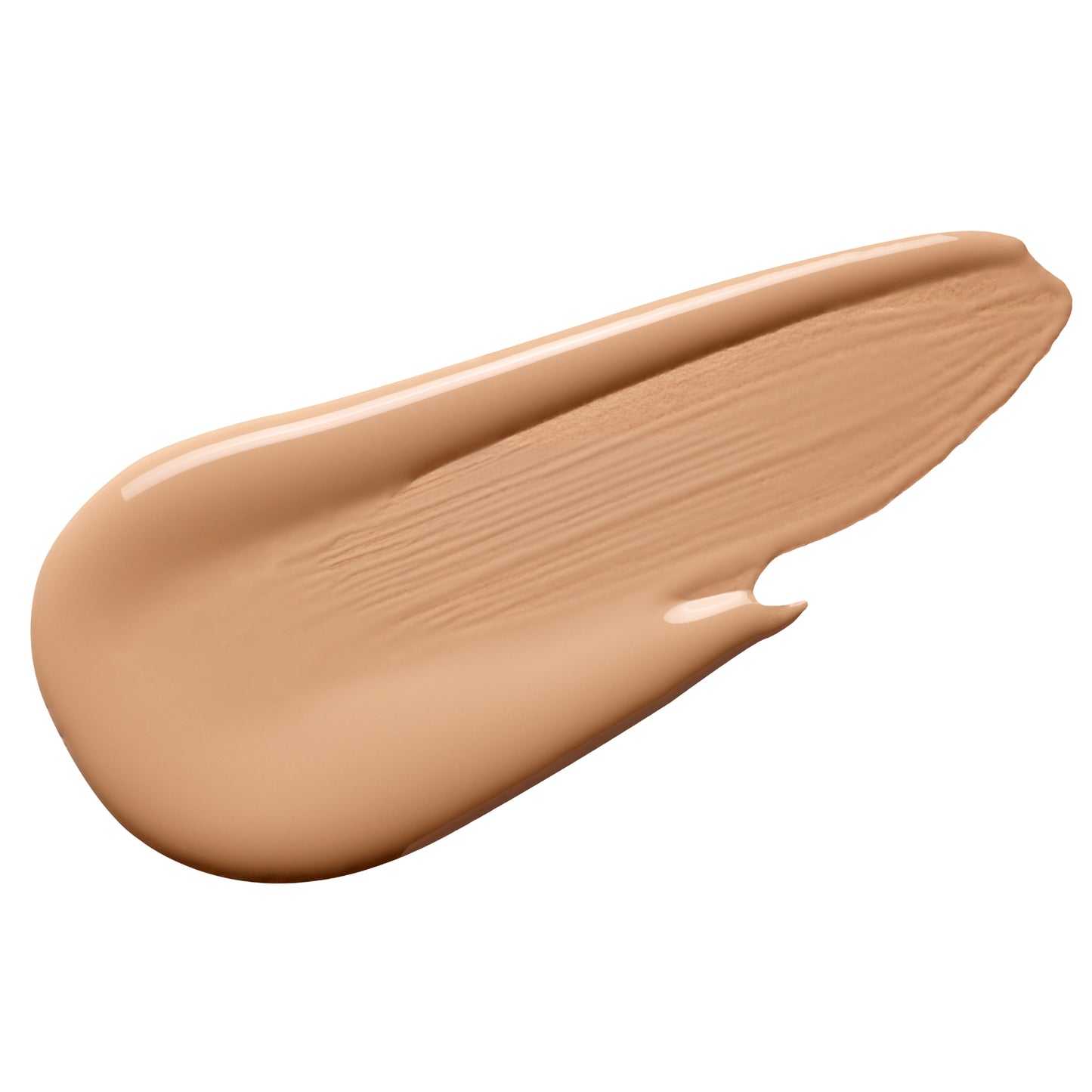Light beige BB cream swatch, showcasing its smooth, creamy texture.