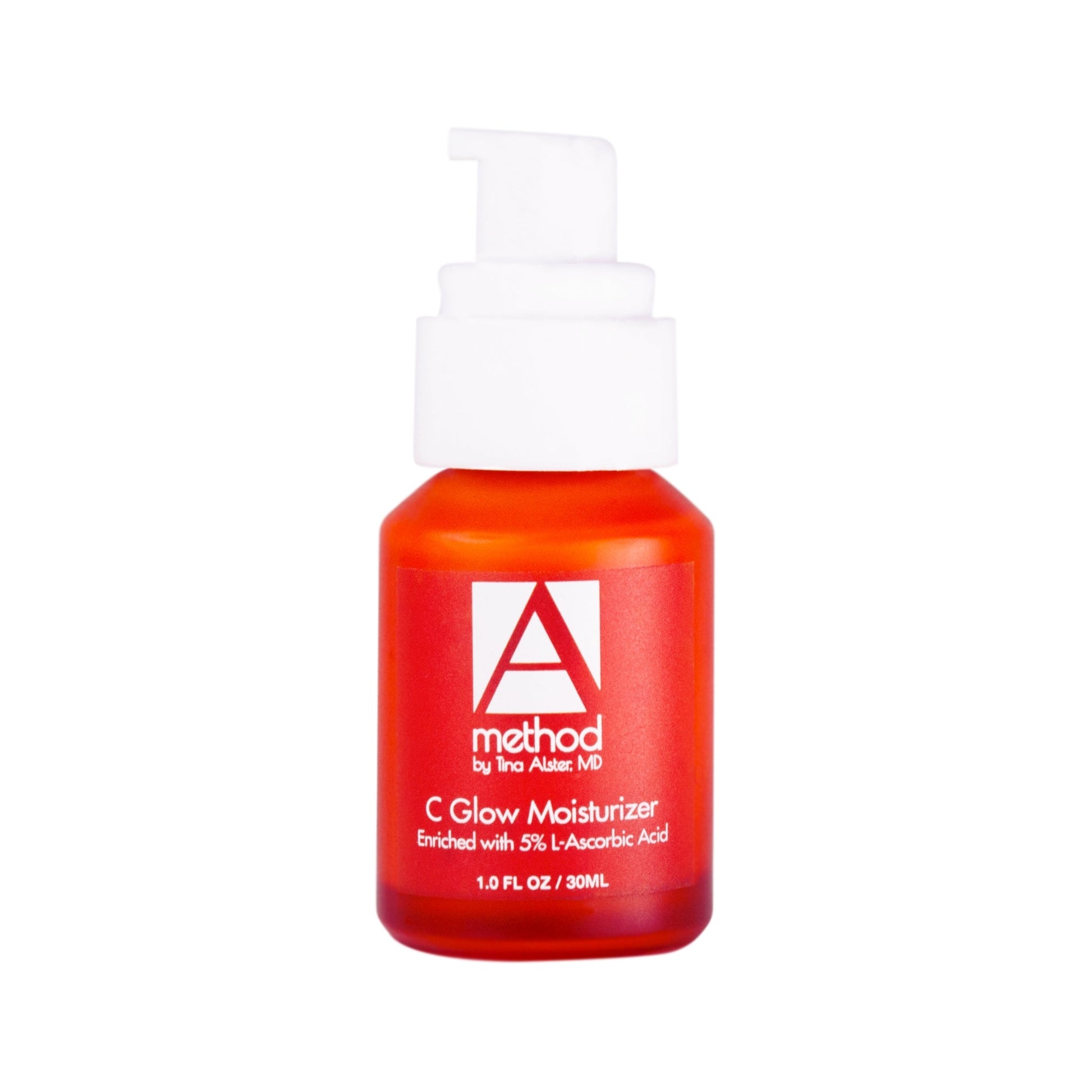 method by Tina Alster, MD C Glow Moisturizer: 1 fl oz amber bottle with 5% L-Ascorbic Acid for glowing skin.