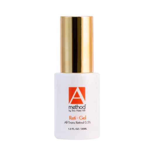 Method by Tina Alster, MD Reti-Gel: 0.5% All-Trans Retinol, 30ml