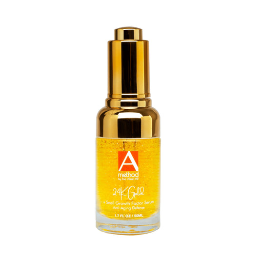 Method 24K Gold Snail Growth Factor Serum: 1.7 fl oz anti-aging defense serum with gold.
