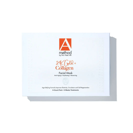 24K Gold + Collagen Facial Masks (6-Pack)