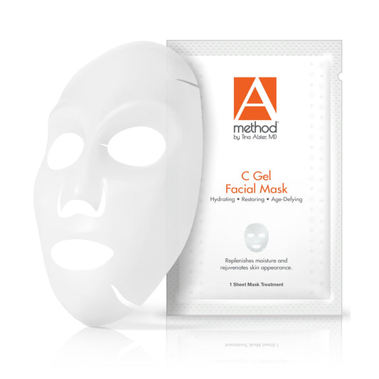 A Method by Tina Alster MD C Gel Facial Mask 6-pack: Hydrating, restoring, and age-defying sheet masks.