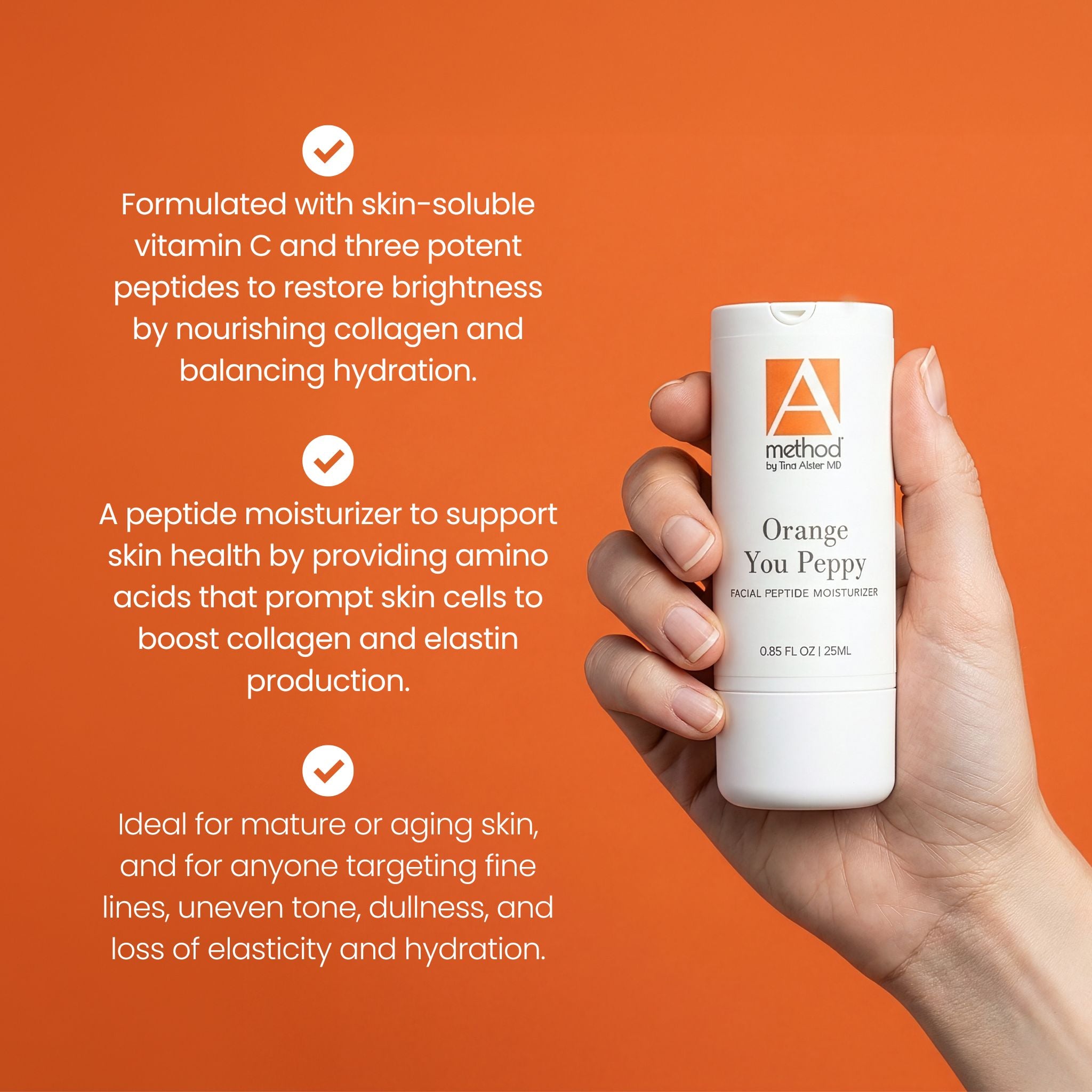 Peptide Moisturizer | Orange You Peppy – The A Method®