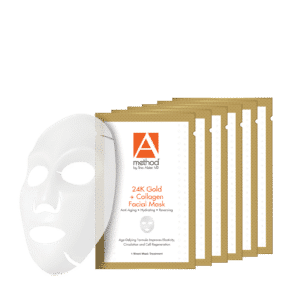 24K Gold + Collagen Facial Masks – 6-Count Pack